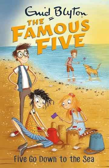 Cover of The Famous Five #12 - Five Go Down to the Sea
